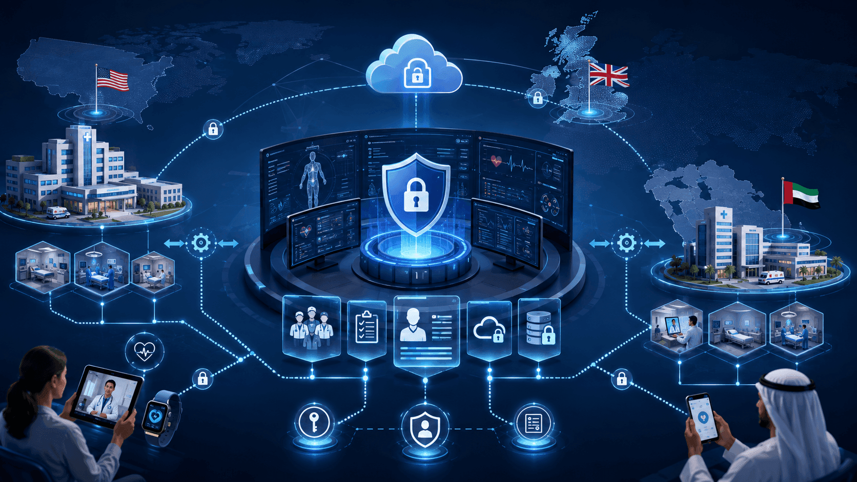 Secure Healthcare Software Case Study: HIPAA, UK GDPR & UAE Health Data Controls