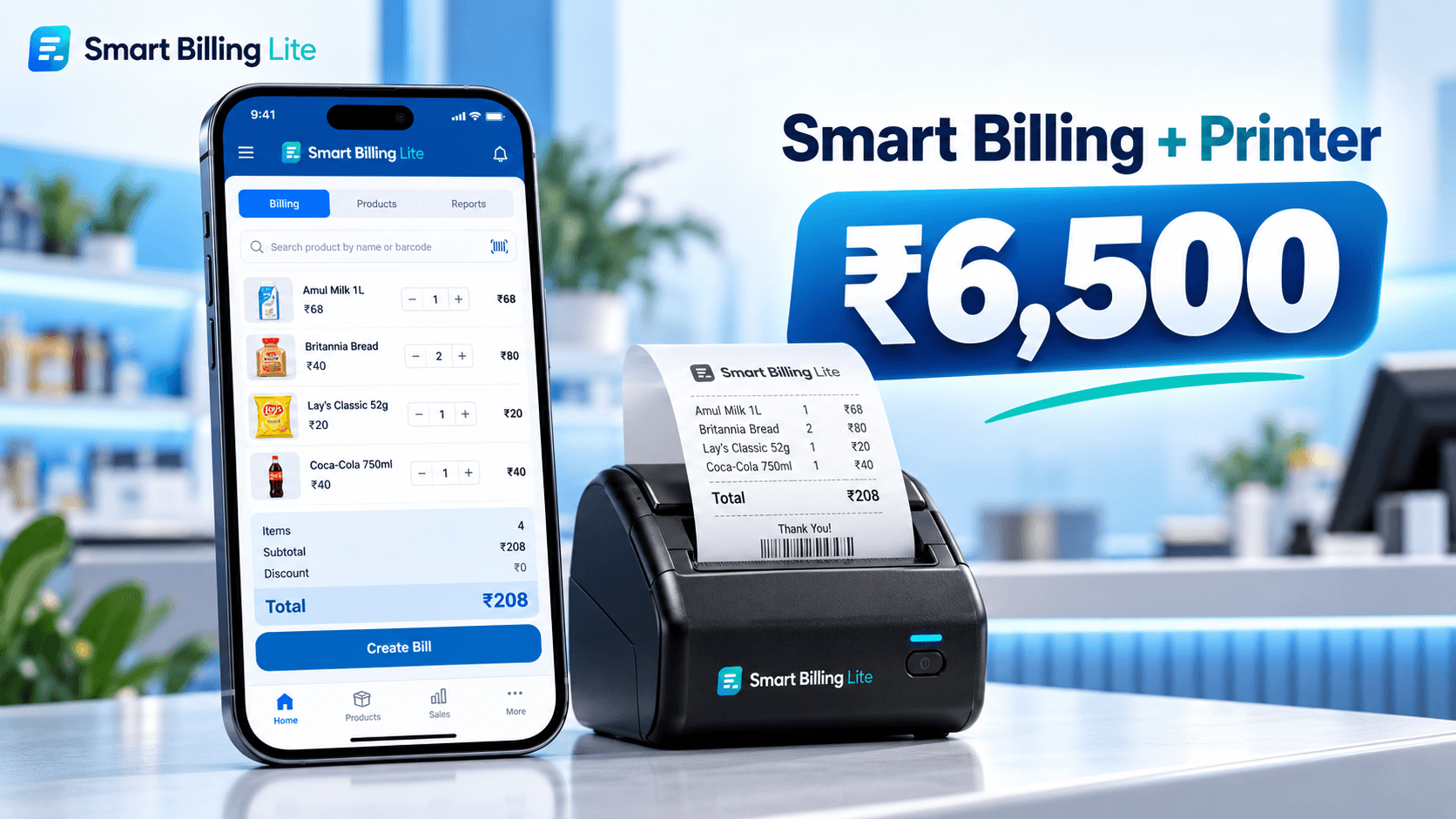 Billing Software with Thermal Printer in Ranchi: Smart Billing Lite ₹6,500 Festive Offer 2026