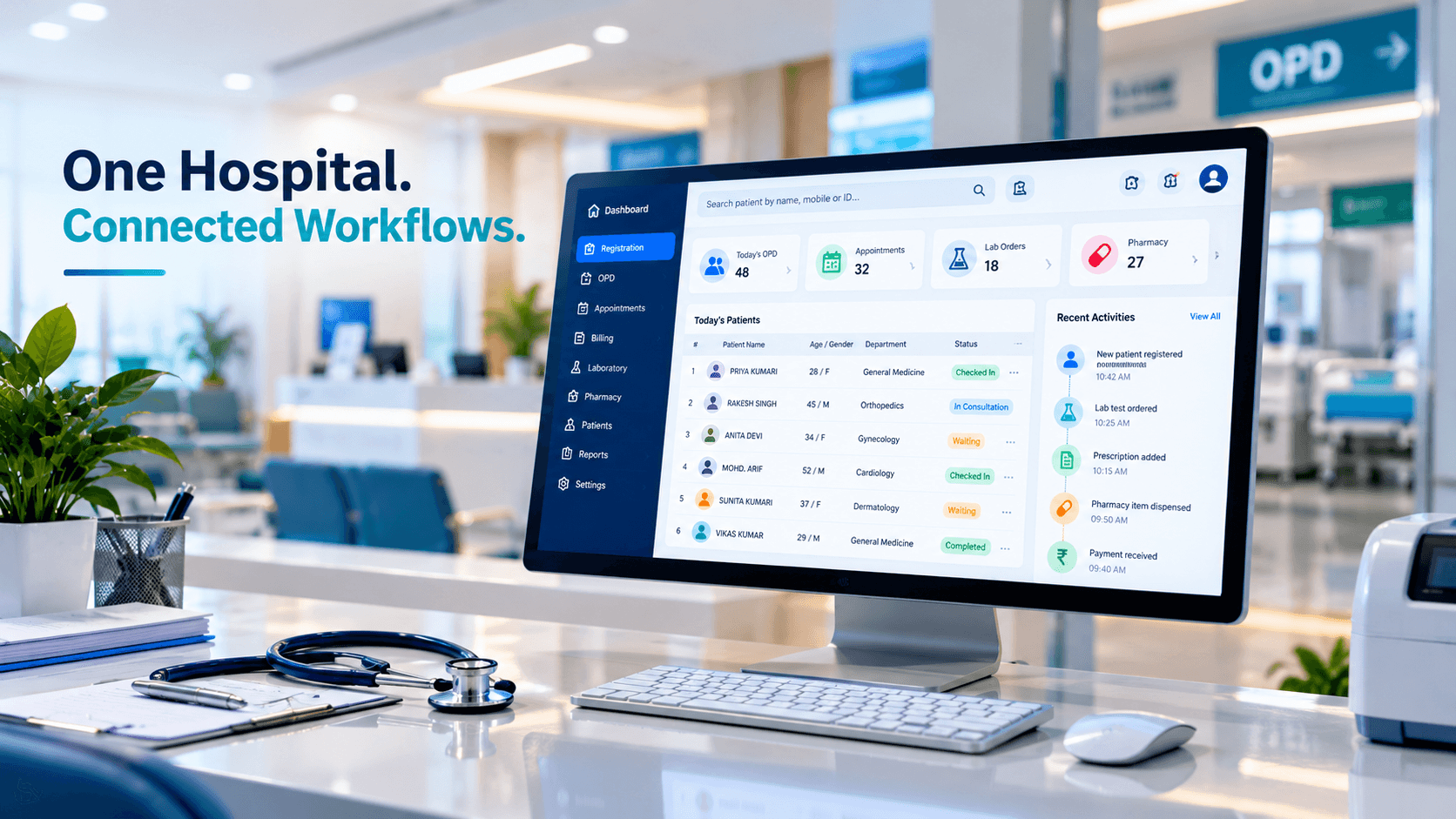 OPD, Lab, Pharmacy & Hospital Billing Software in Ranchi: One Connected Workflow