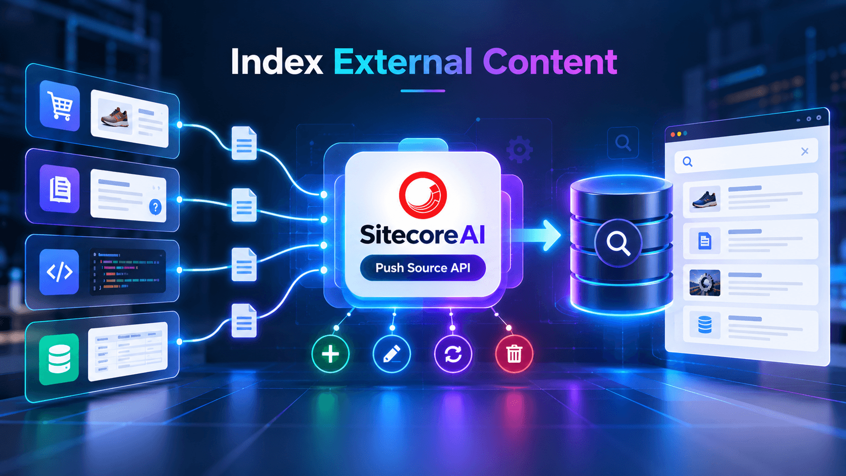 Index External Content Using Push Sources