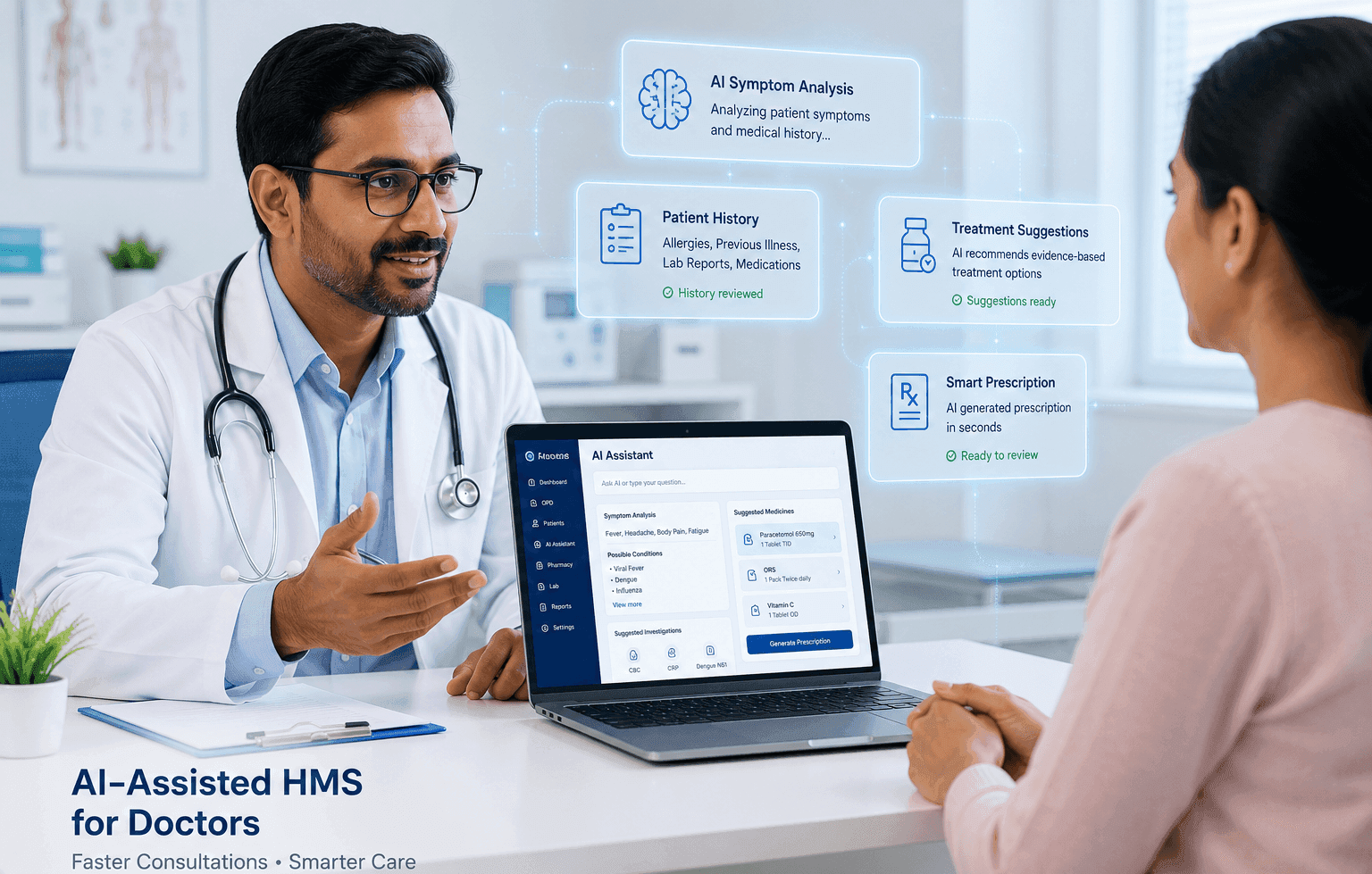 AI Assistant for Doctors in HMS: Smarter Consultations, Faster Decisions & Better Patient Care