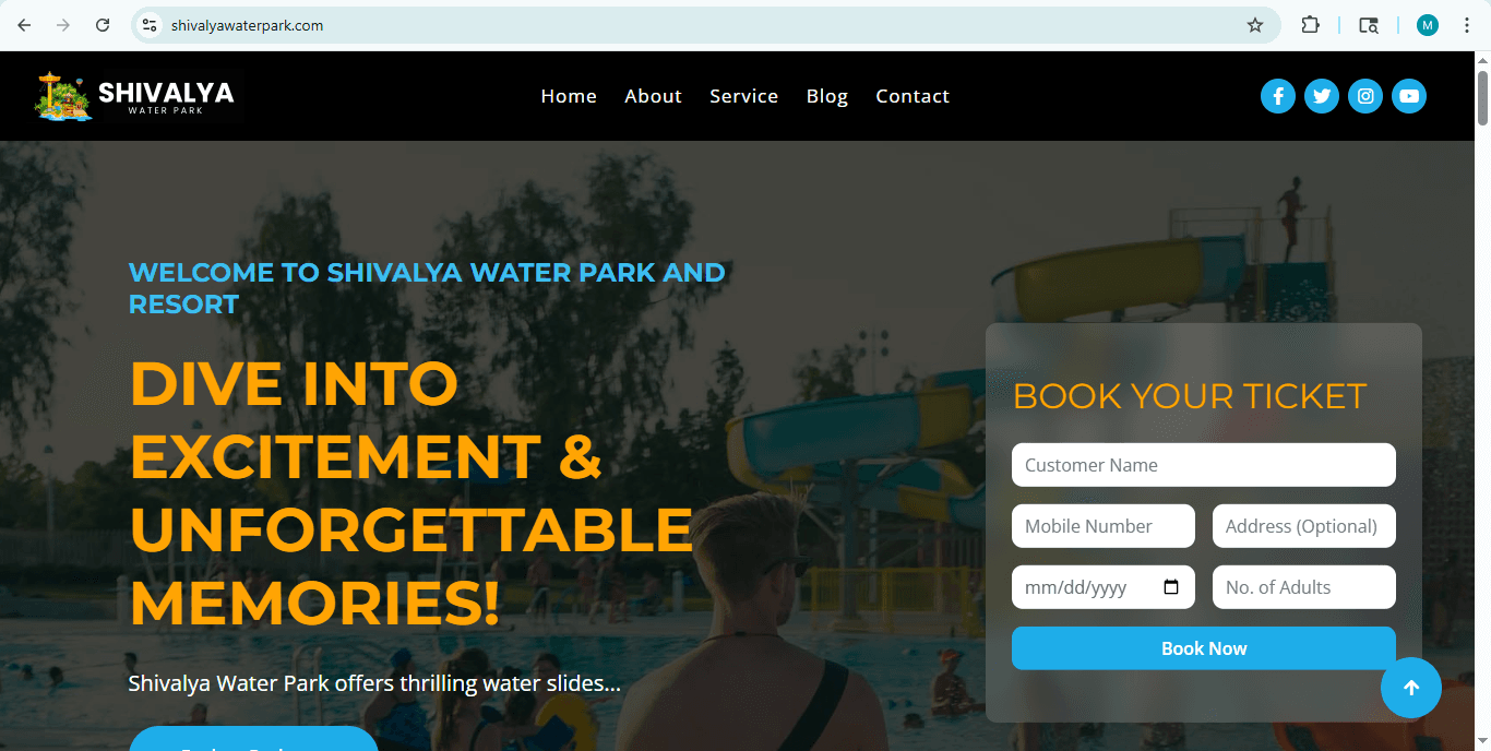 Shivalya Water Park & Resort Management System
