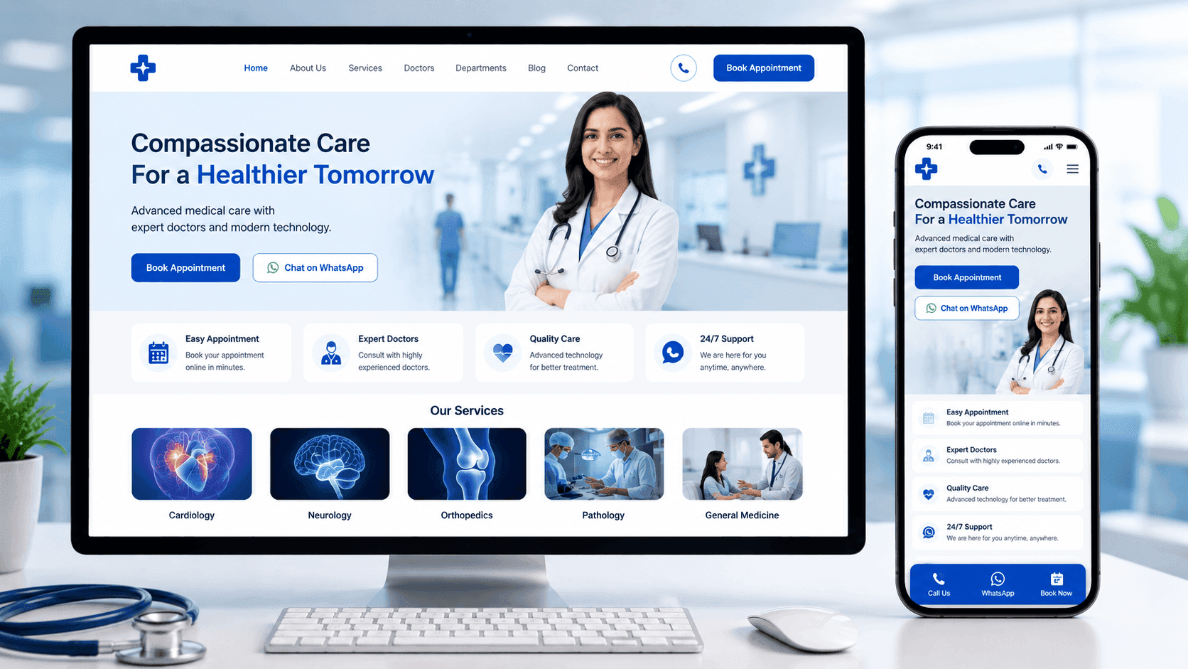 Case Study Healthcare Website Development for Hospitals, Clinics & Doctors
