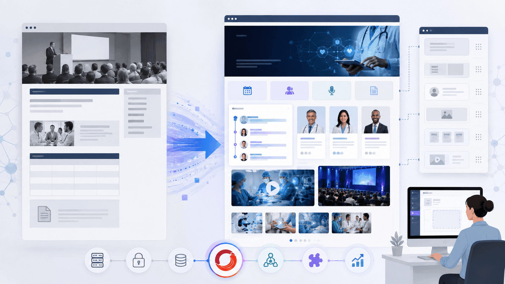 Healthcare Event Platform Case Study: Sitecore SXA Symposium Modernization
