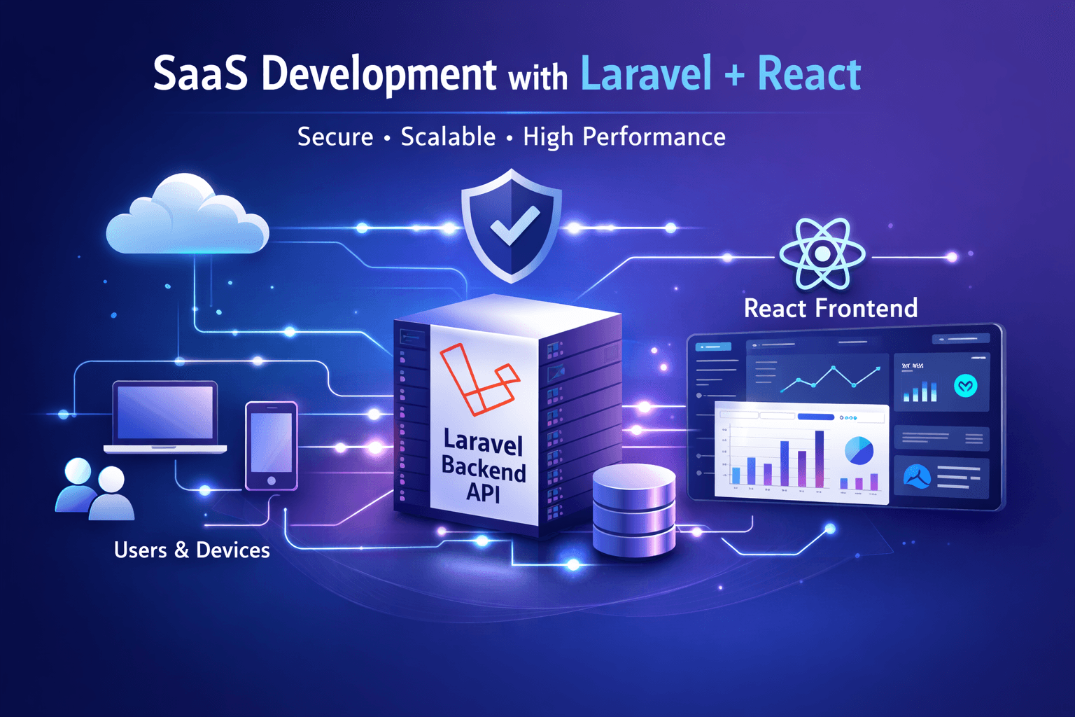 SaaS Development with Laravel and Inertia/React: Secure, Scalable & High-Performance Enterprise Solutions