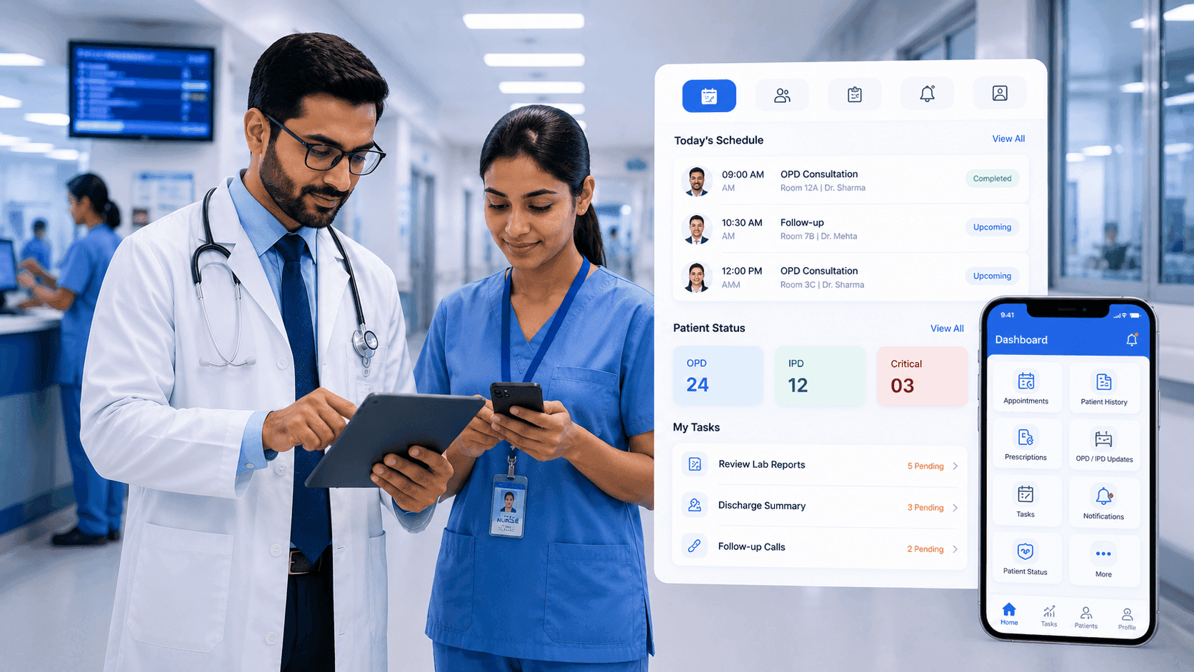 Case Study Doctor & Staff Mobile App Development for Hospitals